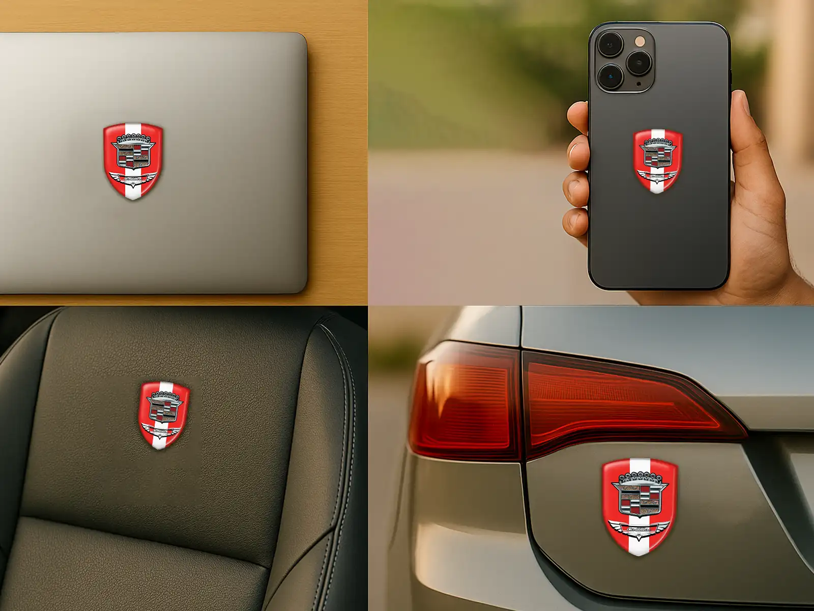 Cadillac Badges Bombés Durable Max Stylé Pro Performance ST